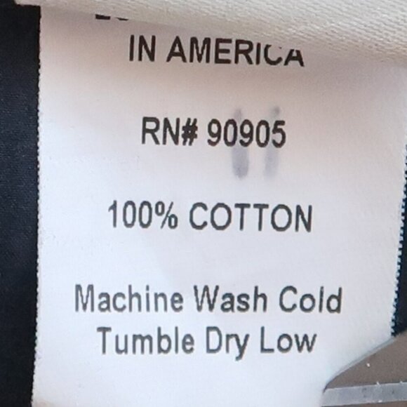 Malia Mills Black Cotton Wide Leg Button Up Drawstring Waist Jumpsuit Size 8 - Picture 9 of 14